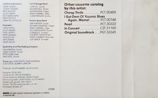 Janis Joplin : Farewell Song (Album)