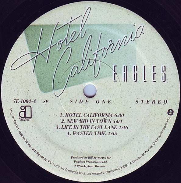 Eagles : Hotel California (LP,Album,Stereo)