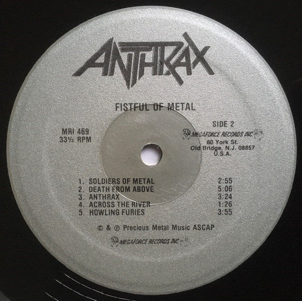 Anthrax : Fistful Of Metal (LP,Album)