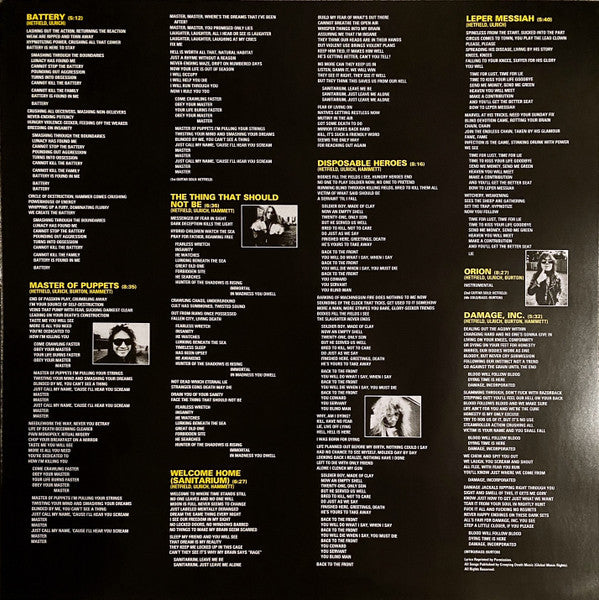 Metallica : Master Of Puppets (LP,Album,Reissue,Remastered,Repress)