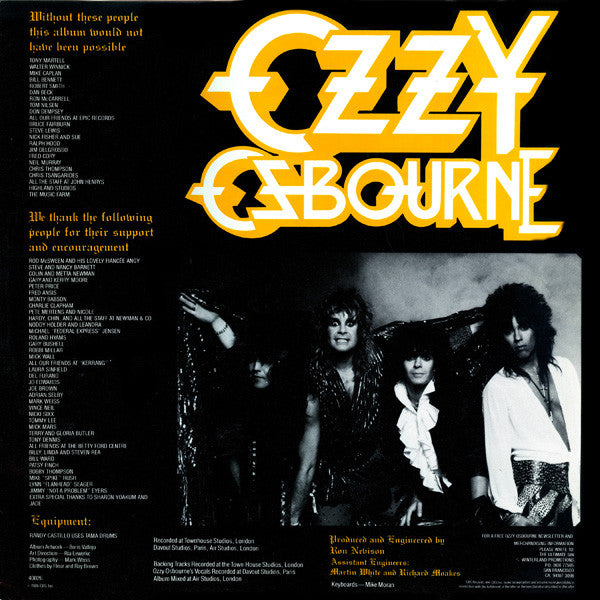 Ozzy Osbourne : The Ultimate Sin (LP,Album)