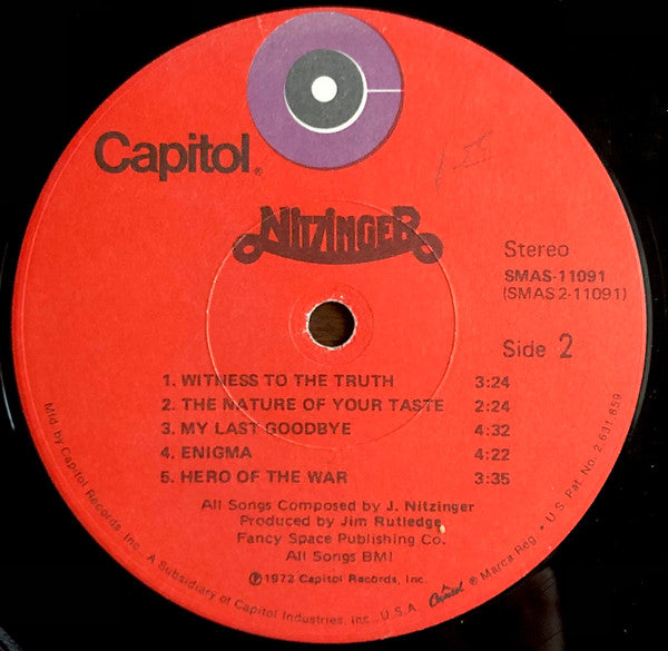 John Nitzinger : Nitzinger (LP,Album,Stereo)