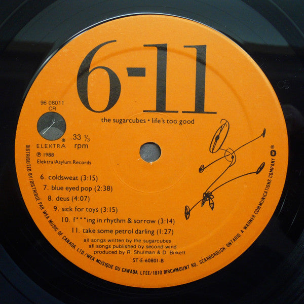 Sugarcubes, The : Life's Too Good (LP,Album)