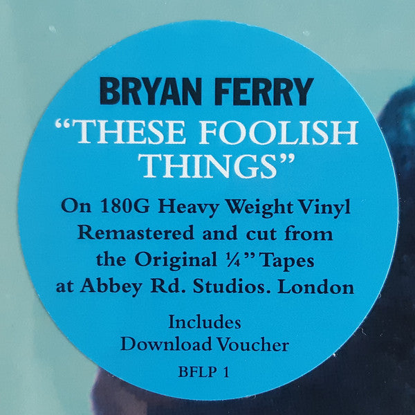 Bryan Ferry : These Foolish Things (LP,Album,Reissue,Remastered)