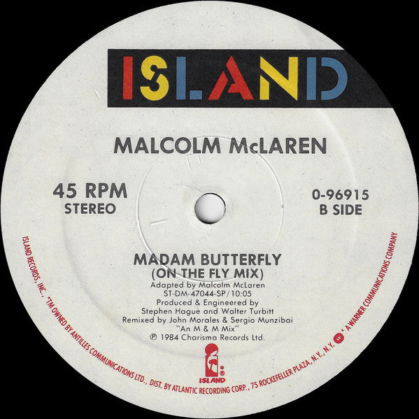 Malcolm McLaren : Madam Butterfly (12",45 RPM,Single)