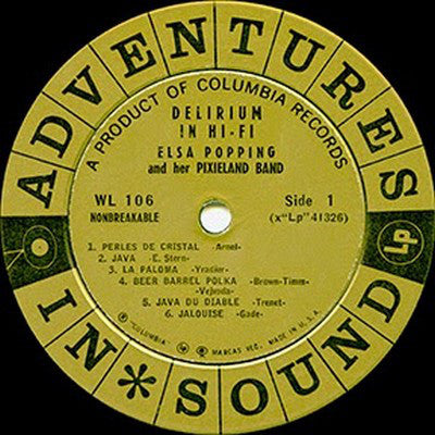 Elsa Popping : Delirium In Hi-Fi (LP,Album,Mono)