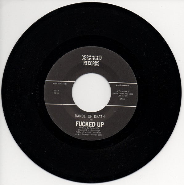 Fucked Up : Dance Of Death (7",45 RPM,Repress)