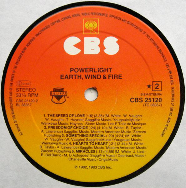 Earth, Wind & Fire : Powerlight (LP,Album)