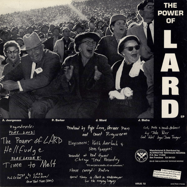 Lard : Power Of Lard EP (12",EP,33 ⅓ RPM)
