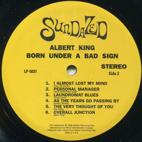 Albert King : Born Under A Bad Sign (LP,Album,Reissue)