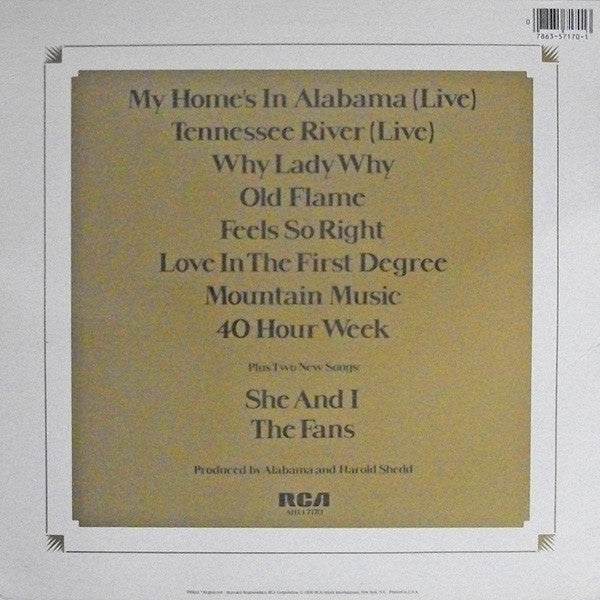 Alabama : Alabama Greatest Hits (LP,Compilation)