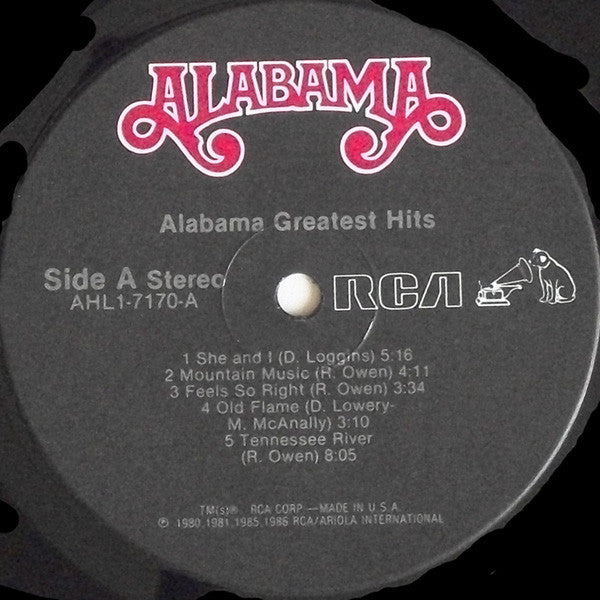 Alabama : Alabama Greatest Hits (LP,Compilation)