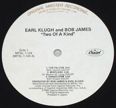 Earl Klugh & Bob James : Two Of A Kind (LP,Album,Limited Edition,Remastered)