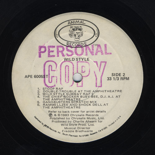 Various : Wild Style (LP,Album,Promo)