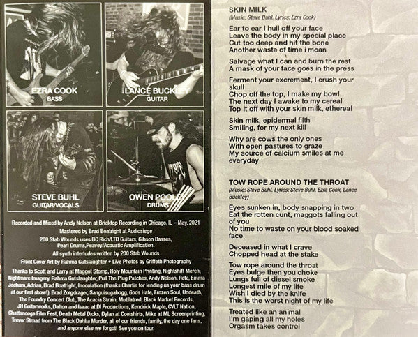 200 Stab Wounds : Slave To The Scalpel (Album)