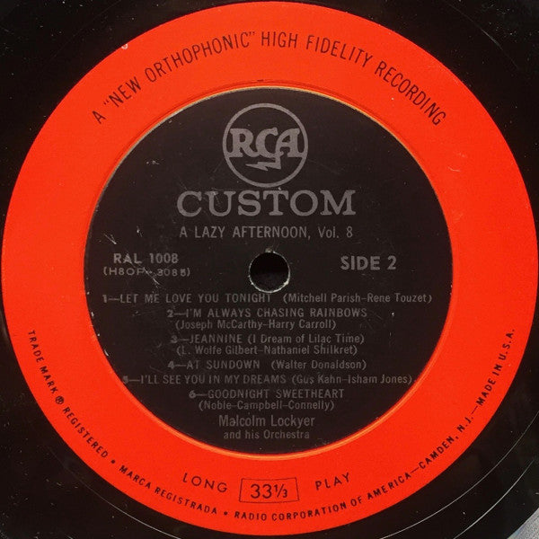 Malcolm Lockyer Orchestra, The : A Lazy Afternoon (LP,Album)