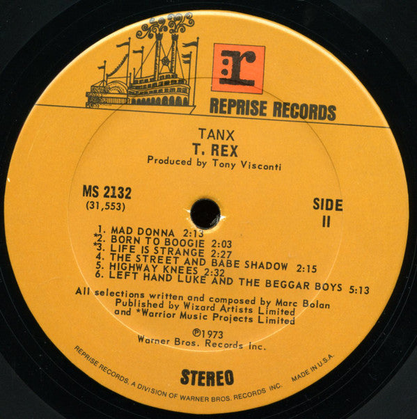 T. Rex : Tanx (LP,Album)