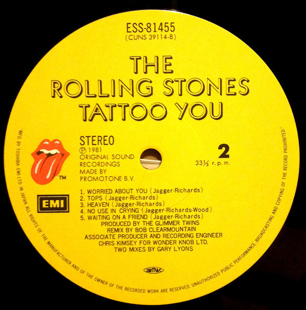 Rolling Stones, The : Tattoo You (LP,Album)