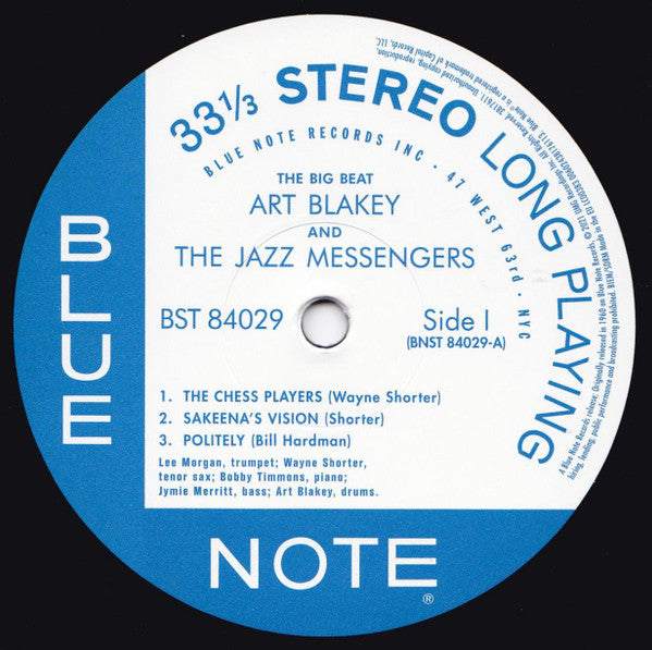 Art Blakey & The Jazz Messengers : The Big Beat (LP,Album,Reissue,Stereo)