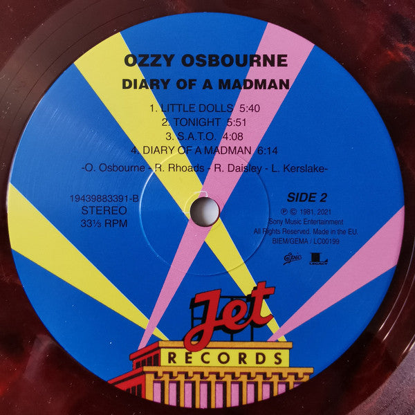 Ozzy Osbourne : Diary Of A Madman (LP,Album,Limited Edition,Reissue)