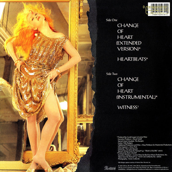 Cyndi Lauper : Change Of Heart (12",33 ⅓ RPM,Single)