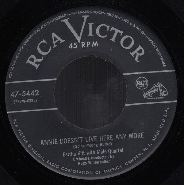 Eartha Kitt With Henri René And His Orchestra : I Want To Be Evil / Annie Doesn't Live Here Anymore (7",45 RPM,Single)