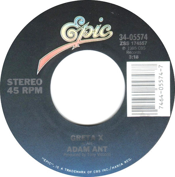 Adam Ant : Vive Le Rock (7",Single,45 RPM)