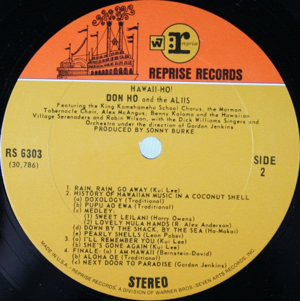 Don Ho And Aliis, The : Hawaii-Ho! (LP,Album)