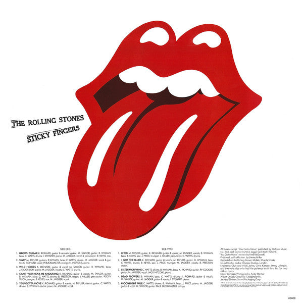 Rolling Stones, The : Sticky Fingers (LP,Album,Reissue)