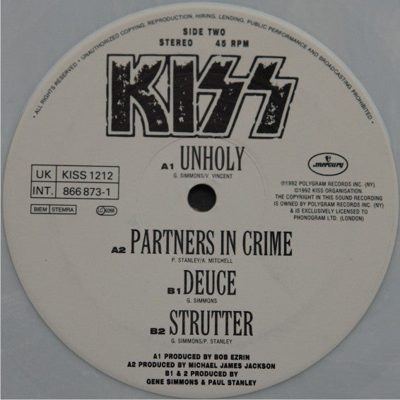 Kiss : Unholy (12",45 RPM,Maxi-Single,Limited Edition)