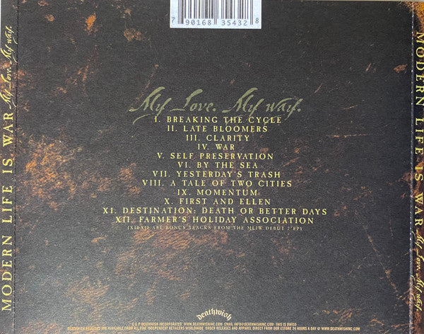 Modern Life Is War : My Love. My Way. (Album,Reissue,Remastered)