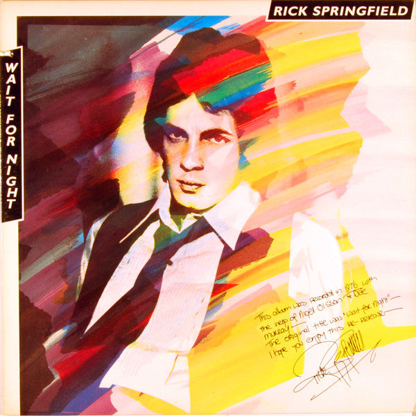 Rick Springfield : Wait For Night (LP,Album,Reissue,Stereo)