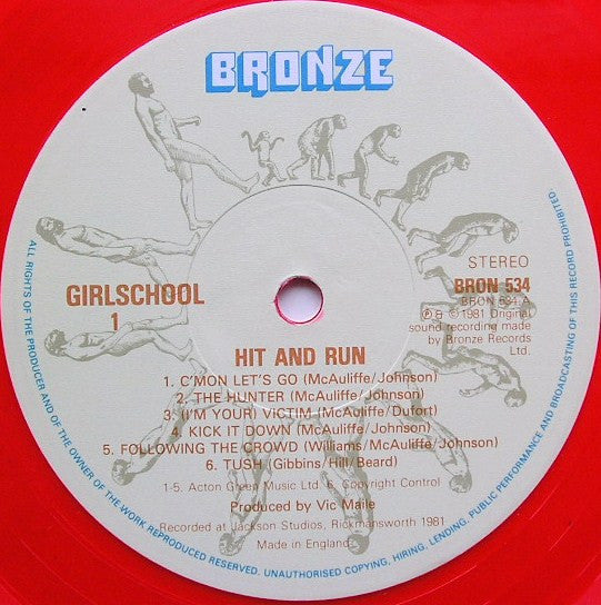 Girlschool : Hit And Run (LP,Album)