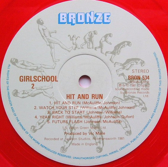 Girlschool : Hit And Run (LP,Album)