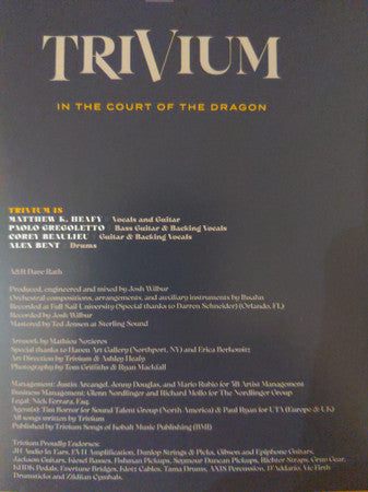 Trivium : In The Court Of The Dragon  (LP,Album,Stereo)
