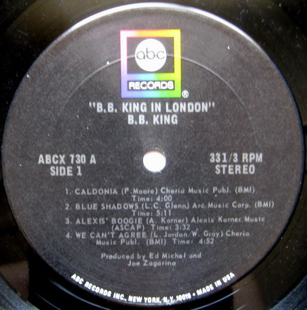 B.B. King : In London (LP,Album)