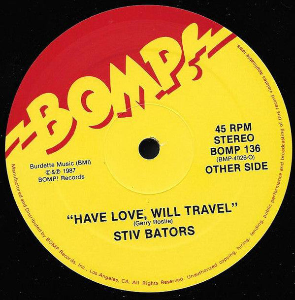 Stiv Bators : Story In Your Eyes (12",45 RPM,EP,Single)