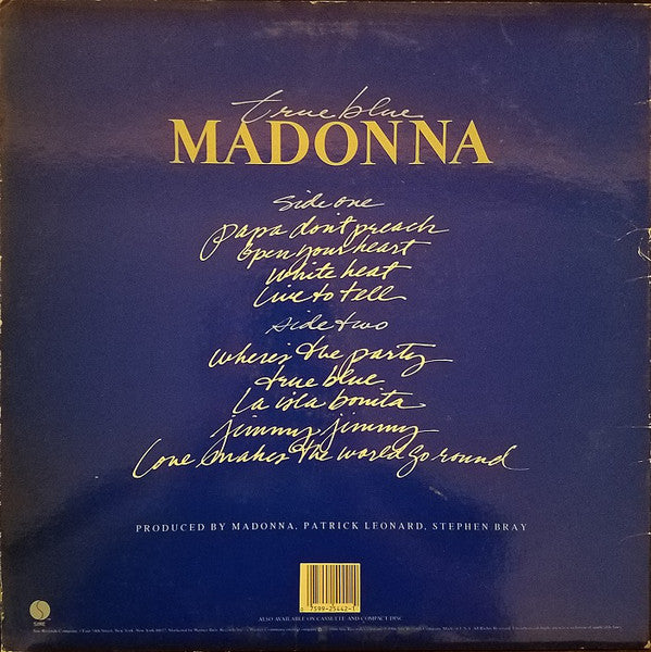 Madonna : True Blue (LP,Album)