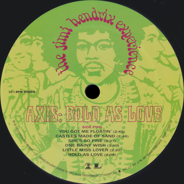 Jimi Hendrix Experience, The : Axis: Bold As Love (LP,Album,Reissue,Remastered,Stereo)