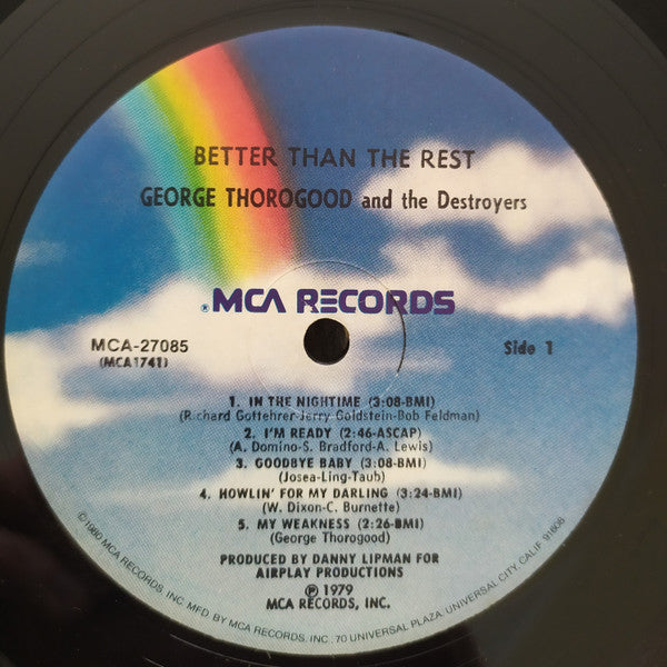 George Thorogood & The Destroyers : Better Than The Rest (LP,Album,Reissue)