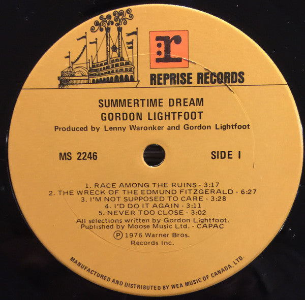 Gordon Lightfoot : Summertime Dream (LP,Album)