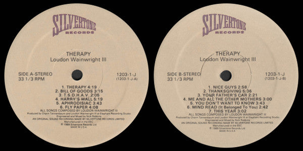 Loudon Wainwright III : Therapy (LP,Album)