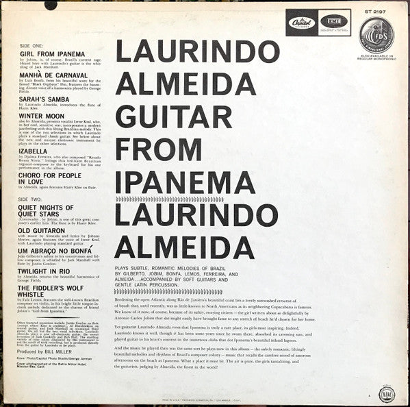 Laurindo Almeida : Guitar From Ipanema (LP,Album,Stereo)