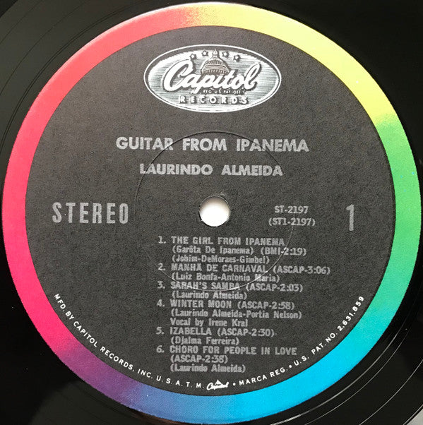 Laurindo Almeida : Guitar From Ipanema (LP,Album,Stereo)