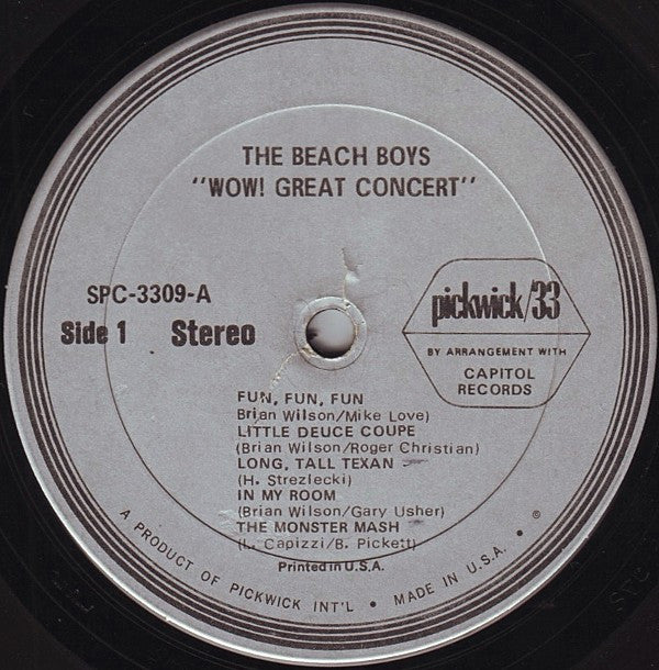 Beach Boys, The : Wow! Great Concert! (LP,Album,Reissue,Stereo)