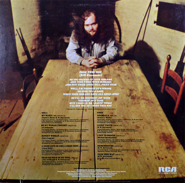 B.W. Stevenson : My Maria (LP,Album,Stereo)