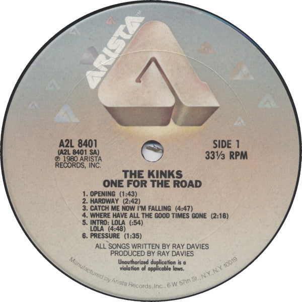 Kinks, The : One For The Road (LP,Album)