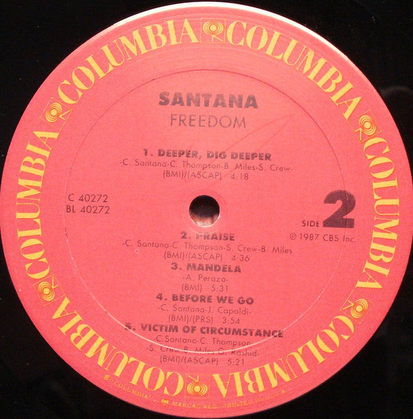 Santana : Freedom (LP,Album)
