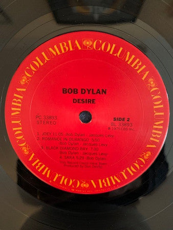 Bob Dylan : Desire (LP,Album,Stereo)