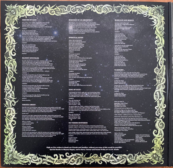 High On Fire : De Vermis Mysteriis (LP,Album,Limited Edition,Reissue,Stereo)